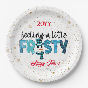 Feeling A Little Frosty Customise Paper Plate