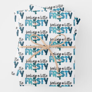Feeling A Little Frosty Customise Wrapping Paper Sheet