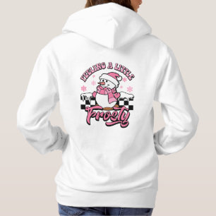 Feeling A Little Frosty Retro Snowman Christmas Hoodie