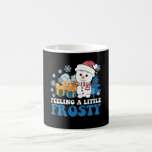 Feeling a Little Frosty Snowman Snow Christmas Coffee Mug