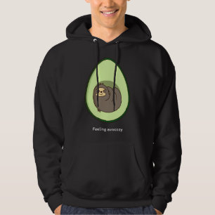 Feeling Avocozy Sloth Resting Inside An Avocado Hoodie