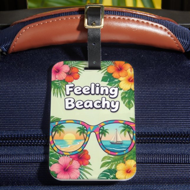 Feeling Beachy Luggage Tag (Front Insitu 2)