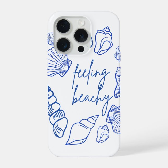 Feeling Beachy Seashell Aesthetic  iPhone Case (Back)