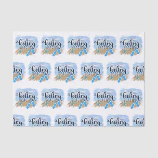 Feeling Beachy Tissue Paper (Front)