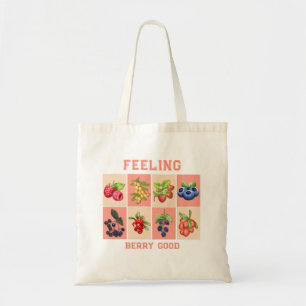 FEELING BERRY GOOD Customisable Strawberry Berries Tote Bag