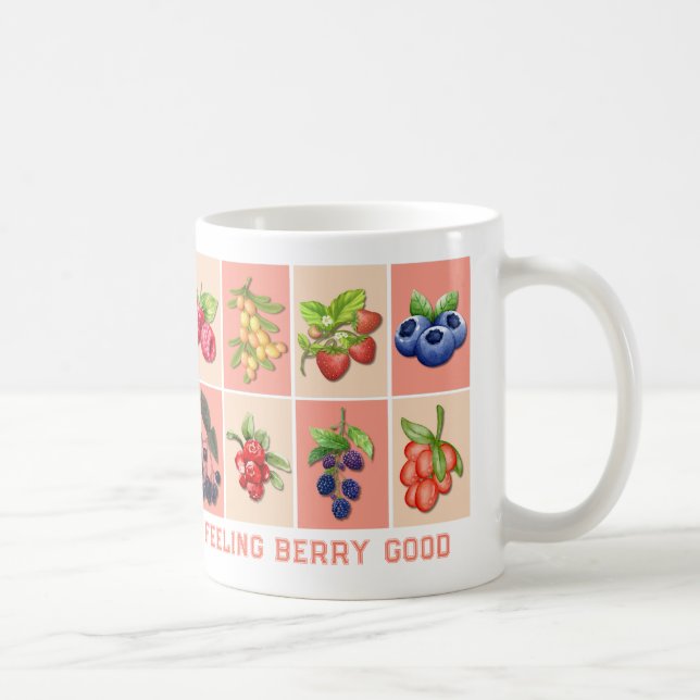 FEELING BERRY GOOD Customisable Strawberry Coffee Mug (Right)