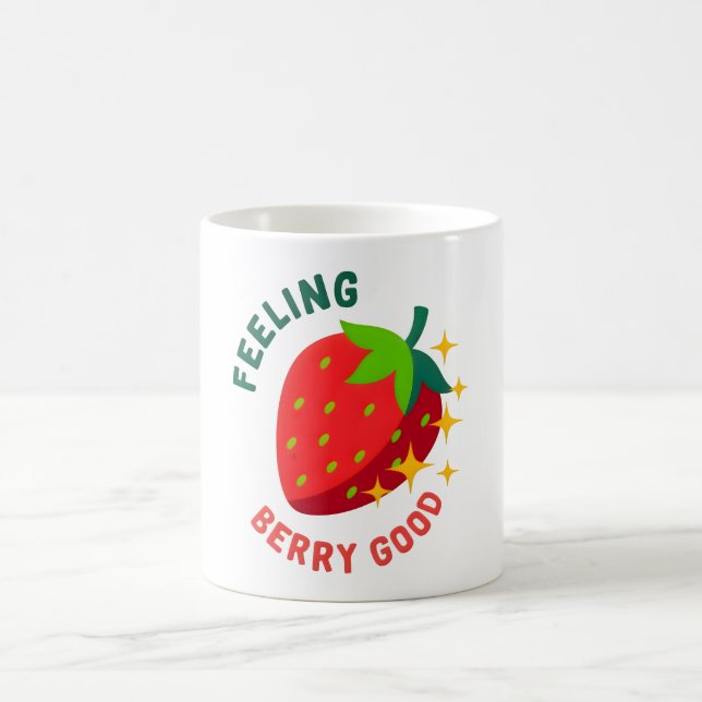 Feeling Berry Good Strawberry Sparkle Keepsake Mug (Center)
