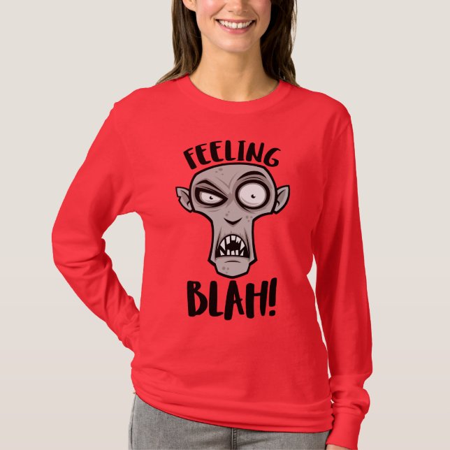 Feeling Blah Nosferatu Vampire T-Shirt (Front)