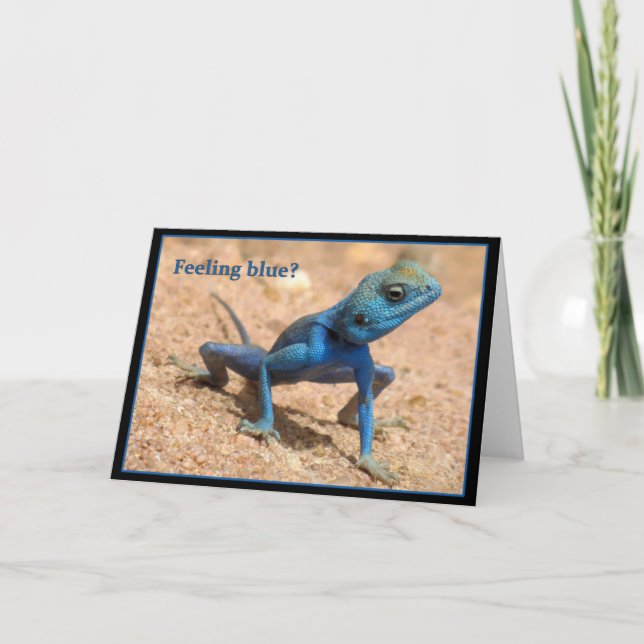 Feeling blue get well card (Front)