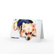 Feeling Blue Greeting Card