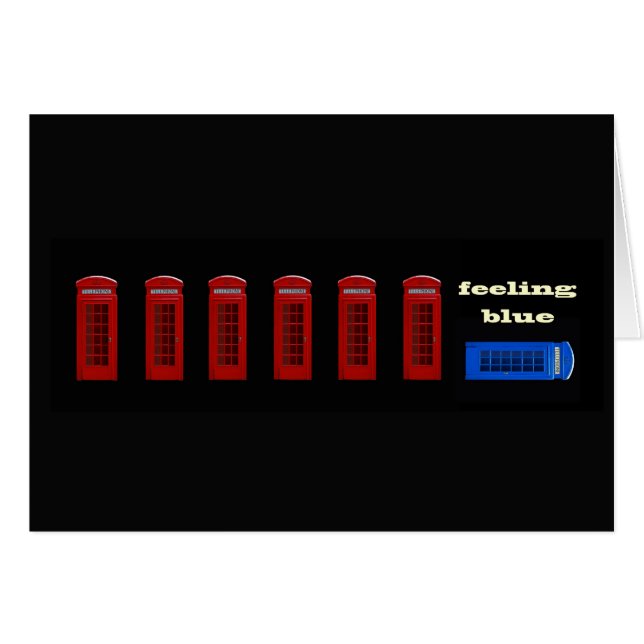 Feeling Blue London England (Front Horizontal)