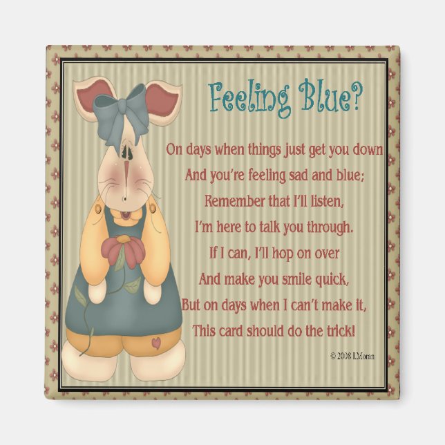 Feeling Blue Magnet (Front)