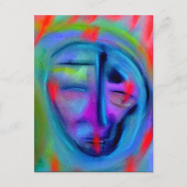 Feeling blue postcard (Front)