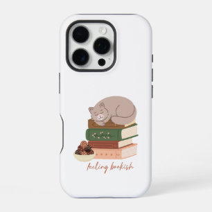 Feeling Bookish Cat iPhone 16 Pro Case