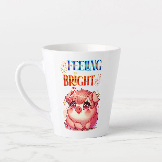 Feeling Bright Latte Mug (Left)