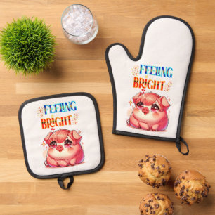 Feeling Bright Oven Mitt & Pot Holder Set