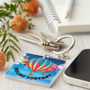 Feeling Buoyant - Try Ballooning Acrylic Keychain