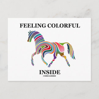 Feeling Colourful Inside Postcard