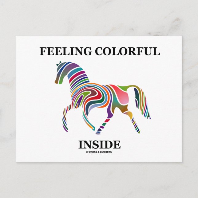 Feeling Colourful Inside Postcard (Front)