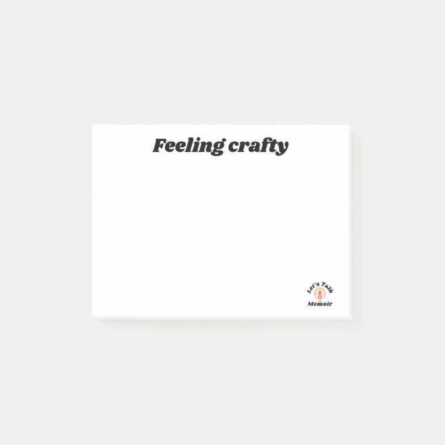 Feeling crafty Post-It notes (Front)