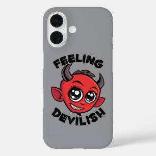 Feeling Devilish Cute Smiling Devil iPhone 16 Case