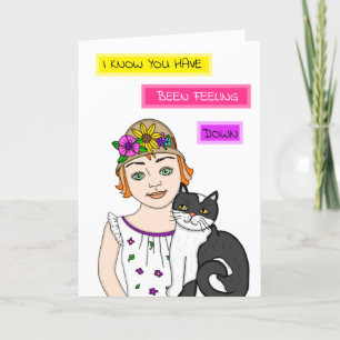 Feeling Down Encouragement and Support Card