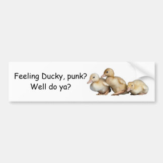 Feeling Ducky bumper sticker