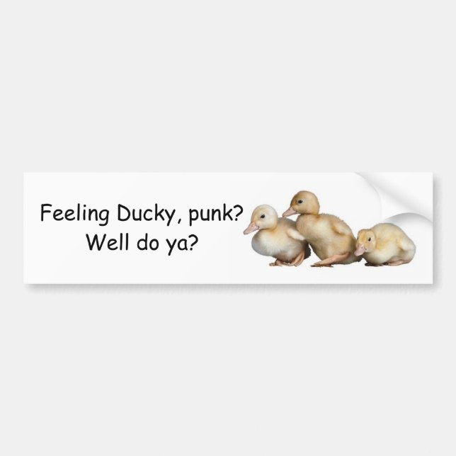 Feeling Ducky bumper sticker (Front)