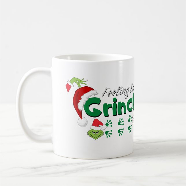 Feeling Extra Grinchy Today Coffee Mug (Left)