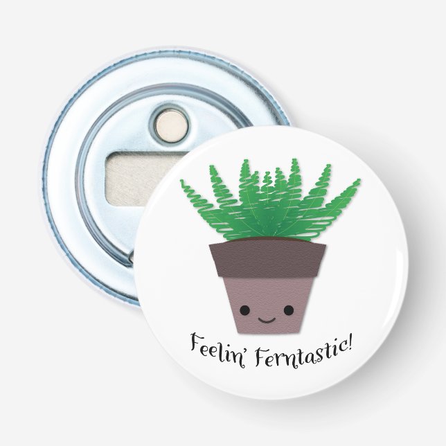 Feeling Ferntastic Fern Bottle Opener (Front)