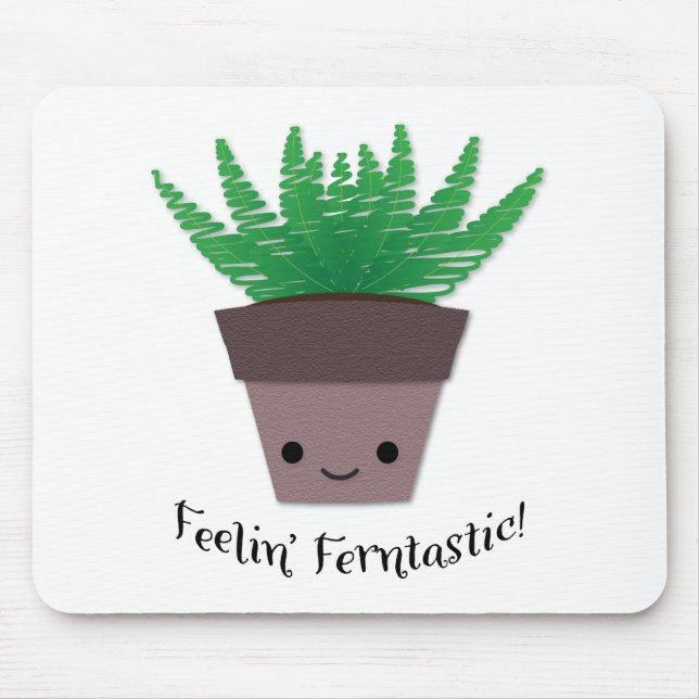 Feeling Ferntastic Fern Mouse Mat (Front)