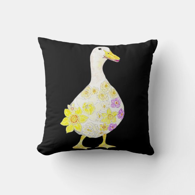 Feeling Floral Ducky Cushion (Front)
