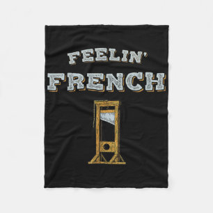 Feeling French Vintage Guillotine Fleece Blanket