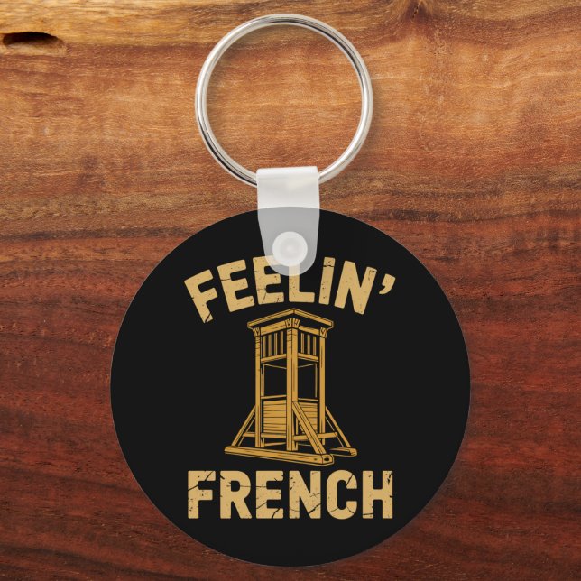 Feeling French Vintage Guillotine Key Ring (Front)