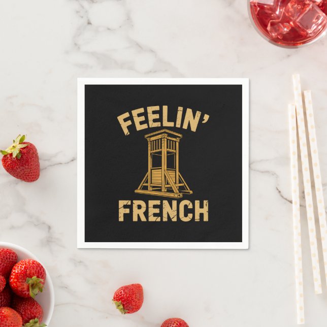 Feeling French Vintage Guillotine Napkin (Insitu)