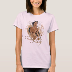 Feeling Frisky Ladies Long Sleeve (Fitted) T-Shirt