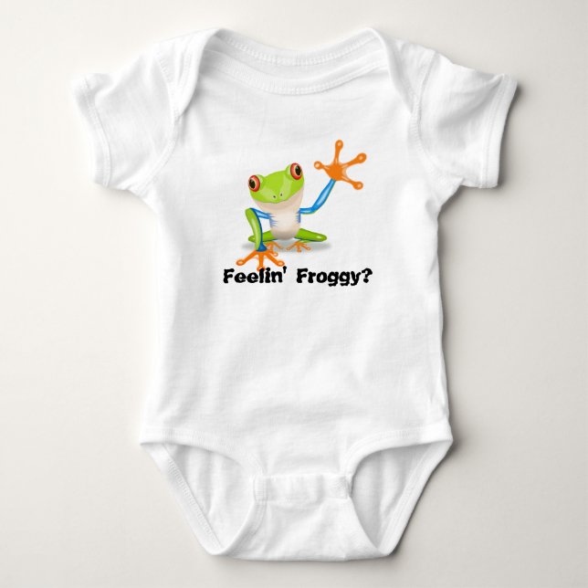 Feeling Froggy? - Tree Frog Baby Bodysuit (Front)