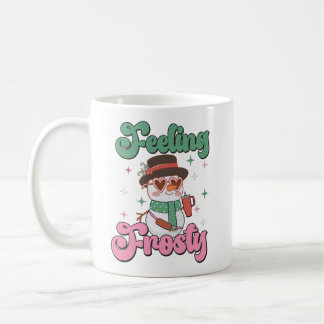 Feeling Frosty Retro Snowman Coffee Mug