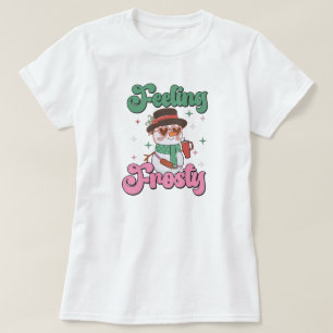 Feeling Frosty Retro Snowman T-Shirt