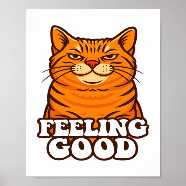 Feeling Good Cool Cat Poster (Front)