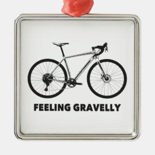 Feeling Gravelly Cycling Metal Tree Decoration
