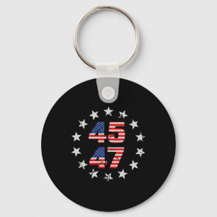 Feeling Great Again Trump 2024 American Flag (on B Key Ring
