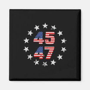 Feeling Great Again Trump 2024 American Flag (on B Magnet