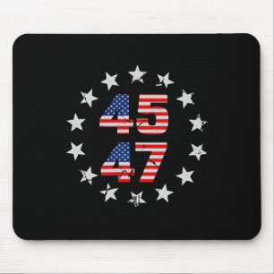 Feeling Great Again Trump 2024 American Flag (on B Mouse Mat