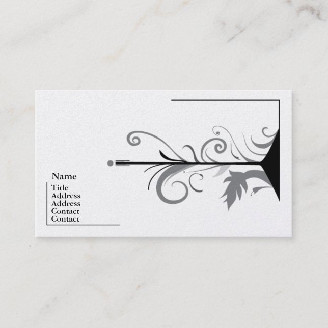 Feeling Grey Business Card Designs (Front)