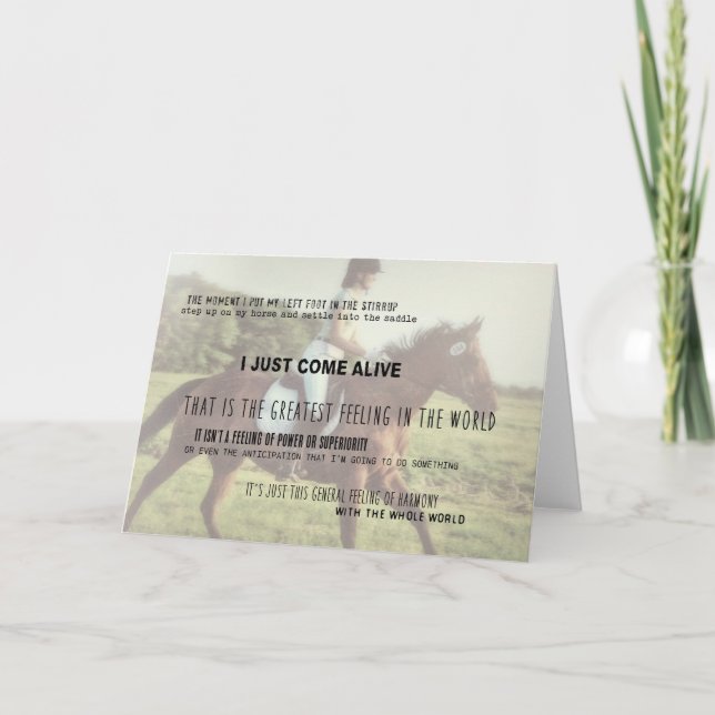 FEELING HARMONY Greeting Card (Front)