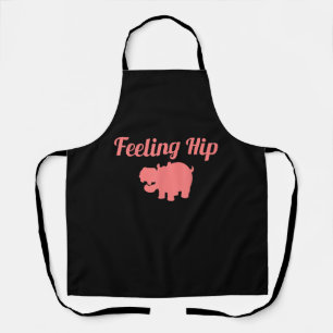 Feeling Hip Hippopotamus Funny Hippo Kid Gifts Apron