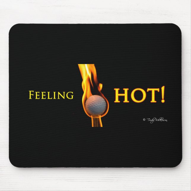 Feeling hot Golf Bll Mouse Mat (Front)
