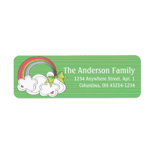 Feeling Irish Rainbow St. Patrick's Day Labels