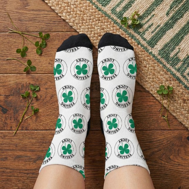 Feeling Lucky Athletic Crew Socks (Comfy feet and lucky vibes all day.)